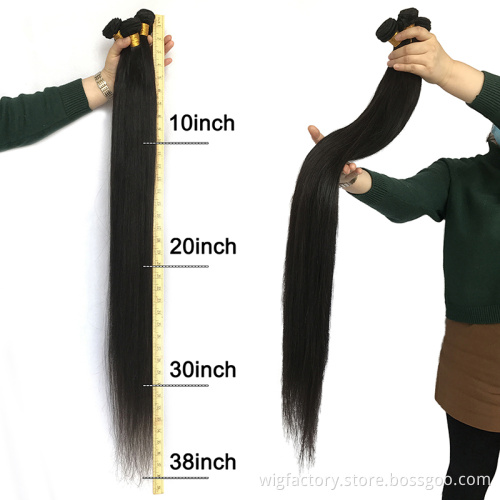 40 inch brazilian human hair raw cambodian hair, 100% virgin 8 to 40 inch human hair, organic remy 40 inch virgin hair